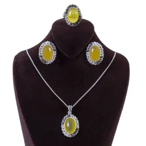   نیم ست نقره زنانه بازرگانی میلادی کد NTR_016