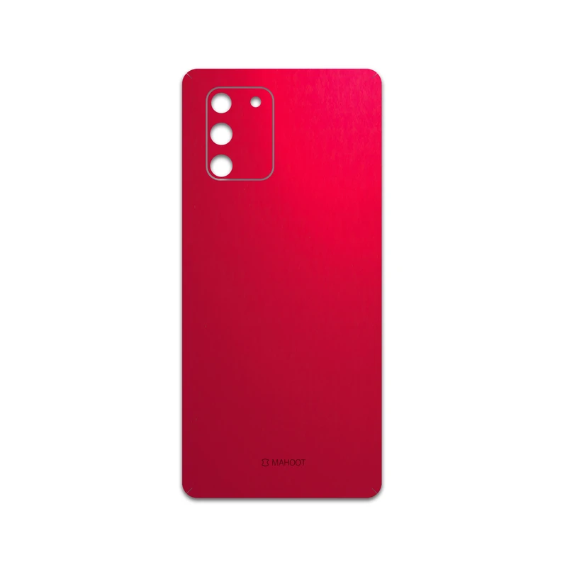 برچسب پوششی ماهوت مدل Matte-Warm-Red مناسب برای گوشی موبایل سامسونگ Galaxy S10 Lite