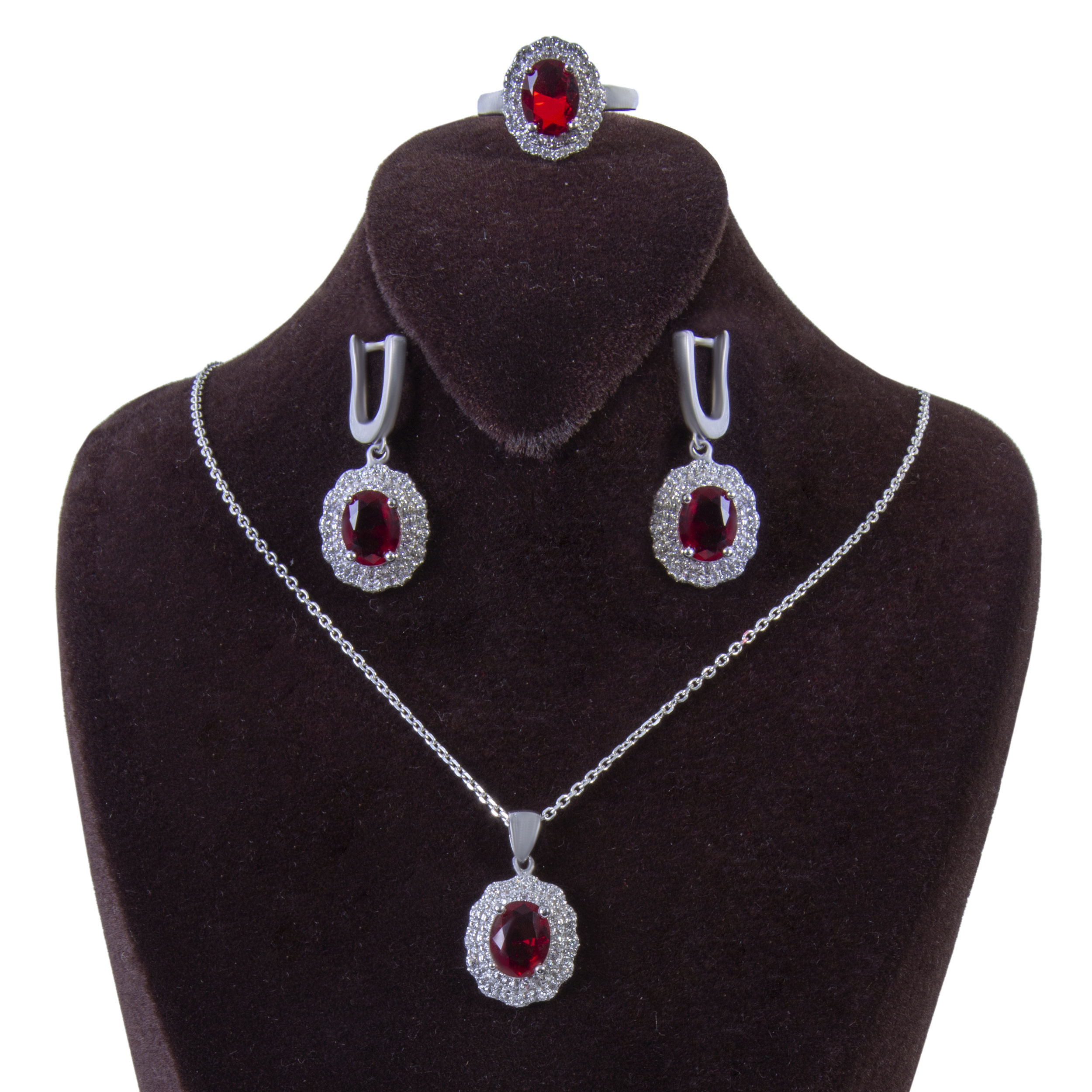  نیم ست نقره زنانه بازرگانی میلادی کد NTR_018