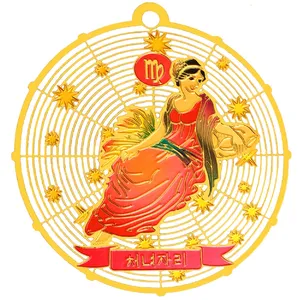 آویز گردنبند طرح ماه تولد شهریور کد BM 6