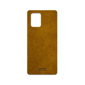 MAHOOT Brown-Chamois-Leather Cover Sticker for Samsung Galaxy S10 Lite
