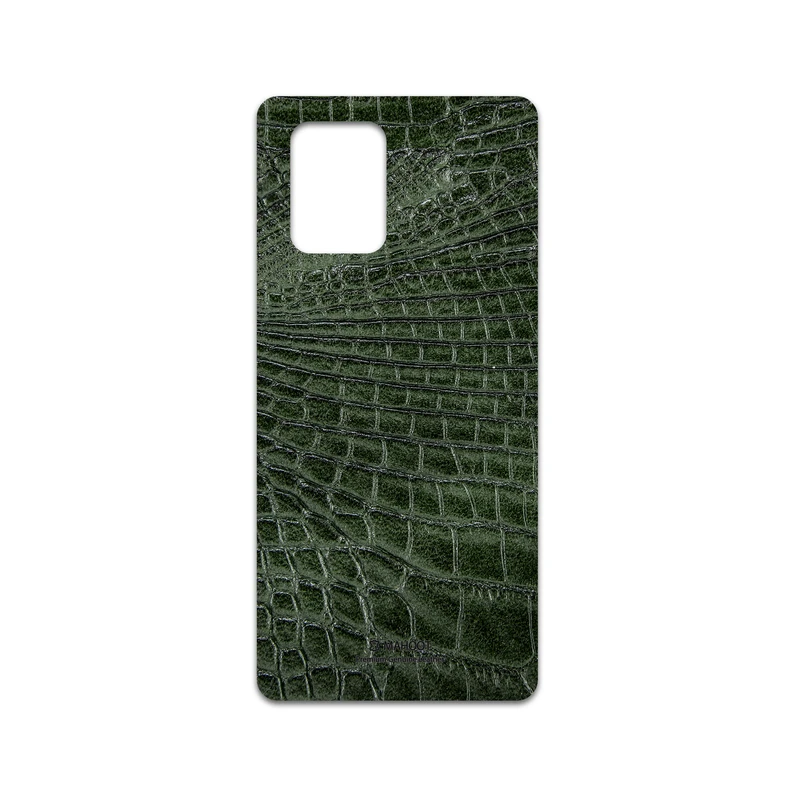 برچسب پوششی ماهوت مدل Green-Crocodile-Leather مناسب برای گوشی موبایل سامسونگ Galaxy S10 Lite