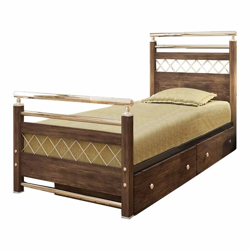 تخت خواب یک نفره کد MA01 سایز 90x200 سانتیمتر