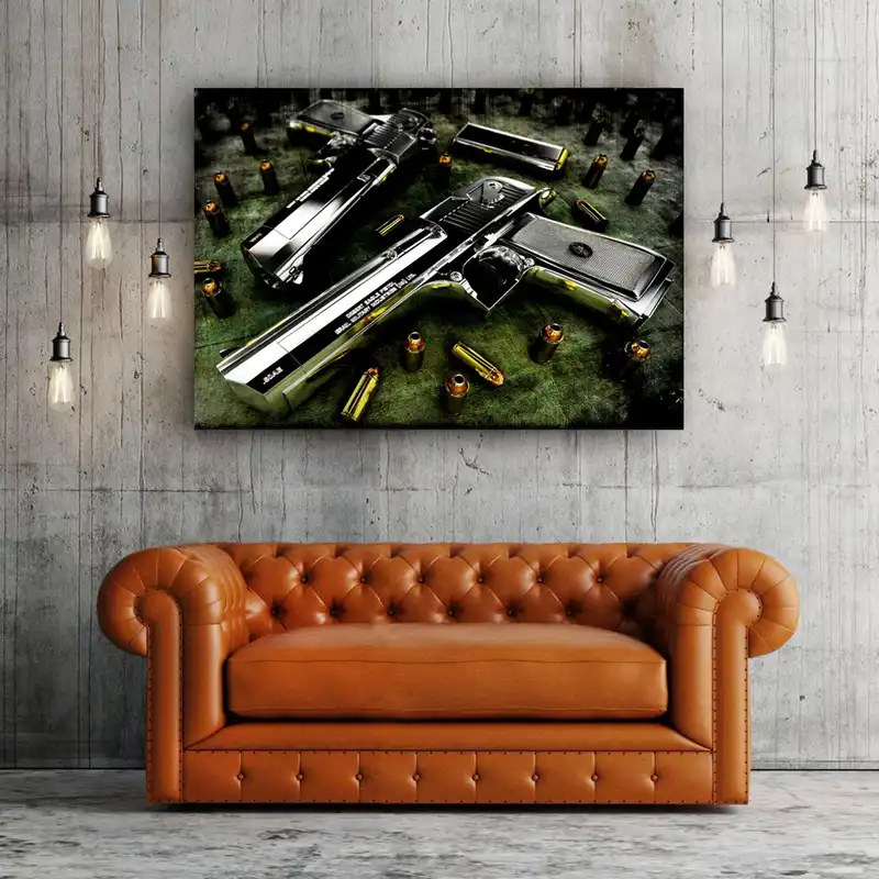 تابلو شاسی طرح تفنگ کمری کلت کد-mt216