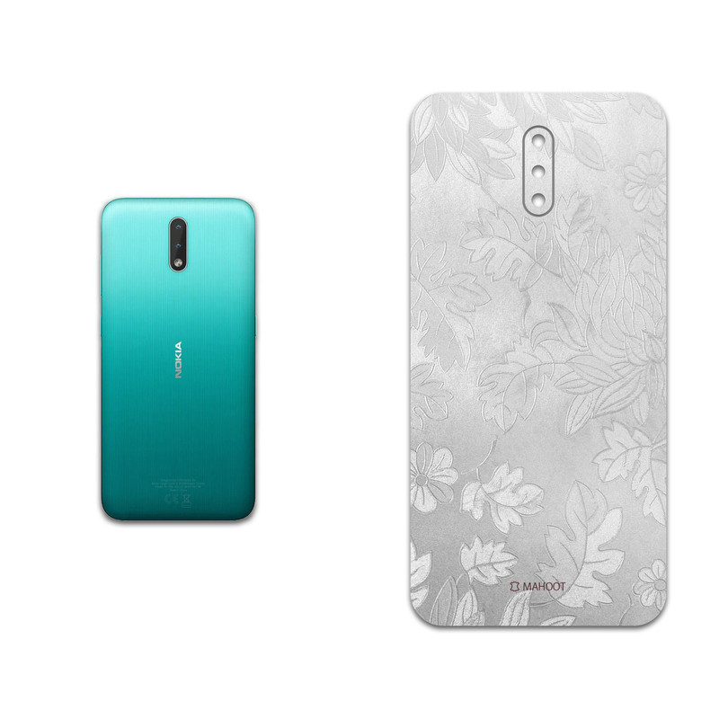 برچسب پوششی ماهوت مدل Silver-Wildflower مناسب برای گوشی موبایل نوکیا 2.3