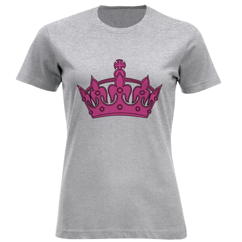 تیشرت آستین کوتاه زنانه طرح تاج کد F167