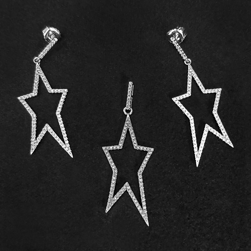 نیم ست نقره زنانه اقلیمه کد NN353 نیم ست نقره زنانه اقلیمه کد NN353