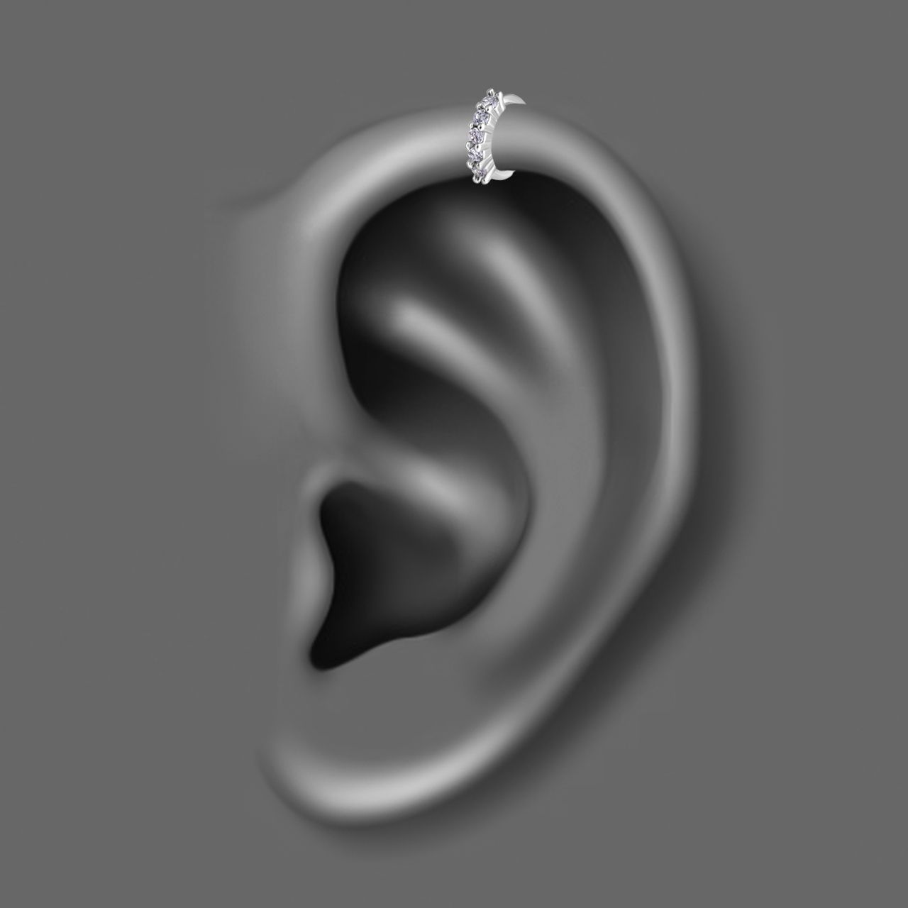پیرسینگ گوش زنانه اقلیمه کد HS73 -  - 4