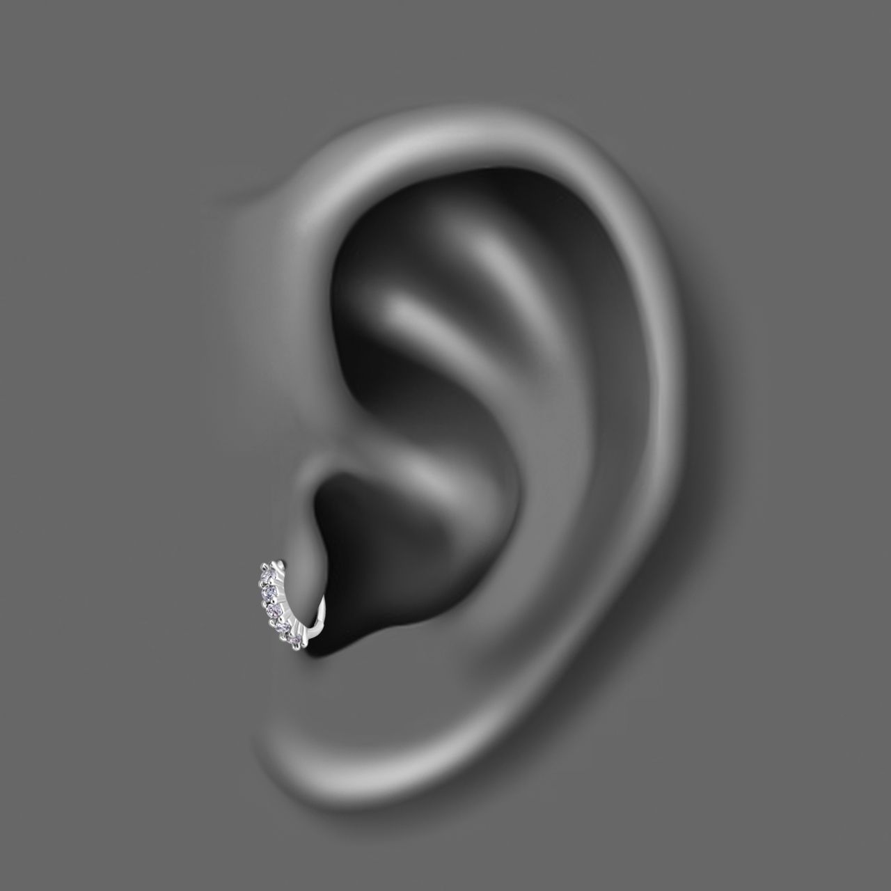 پیرسینگ گوش زنانه اقلیمه کد HS73 -  - 6