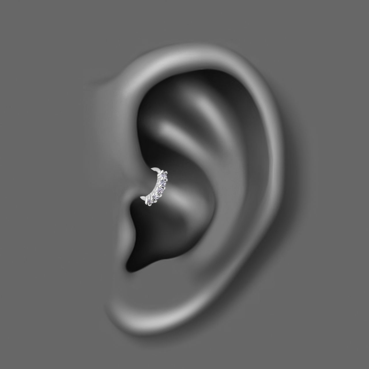 پیرسینگ گوش زنانه اقلیمه کد HS73 -  - 7