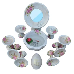 مجموعه ظروف هفت سین 13 پارچه مدل رز کد HT-527