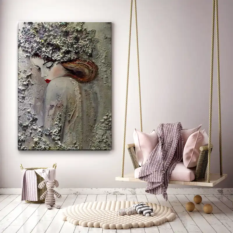 تابلو بوم طرح چهره کد 107