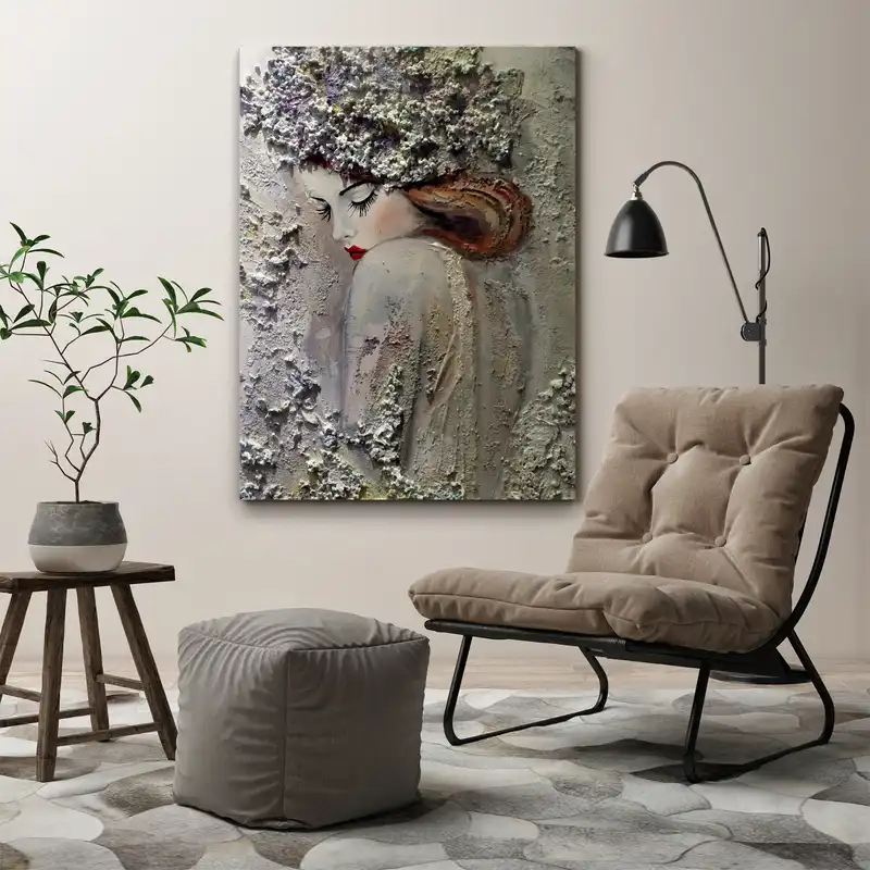 تابلو بوم طرح چهره کد 107