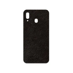 MAHOOT Dark-Brown-Leather Cover Sticker for Samsung Galaxy M10s