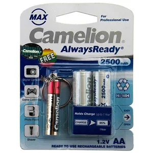  باتری قلمی قابل شارژ کملیون مدل Always Ready Max به همراه چراغ قوه بسته 20 عددی 