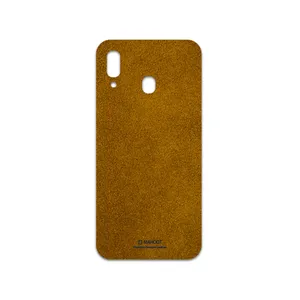 MAHOOT Brown-Chamois-Leather Cover Sticker for Samsung Galaxy M10s