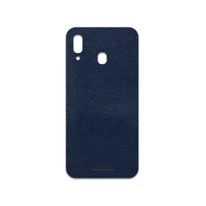 MAHOOT Deep-Blue-Leather Cover Sticker for Samsung Galaxy M10s