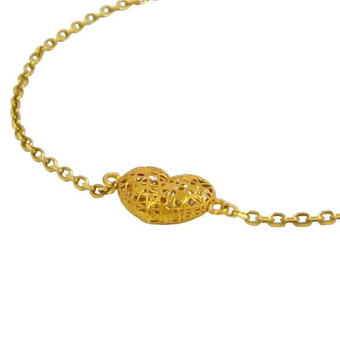 دستبند طلا 18 عیار زنانه مانچو کد bfgs008 -  - 5