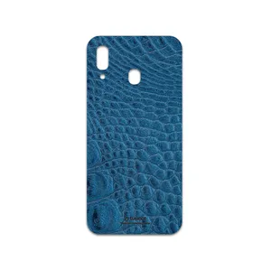 MAHOOT Blue-Crocodile-Leather Cover Sticker for Samsung Galaxy M10s