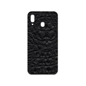 MAHOOT Black-Crocodile-Leather Cover Sticker for Samsung Galaxy M10s