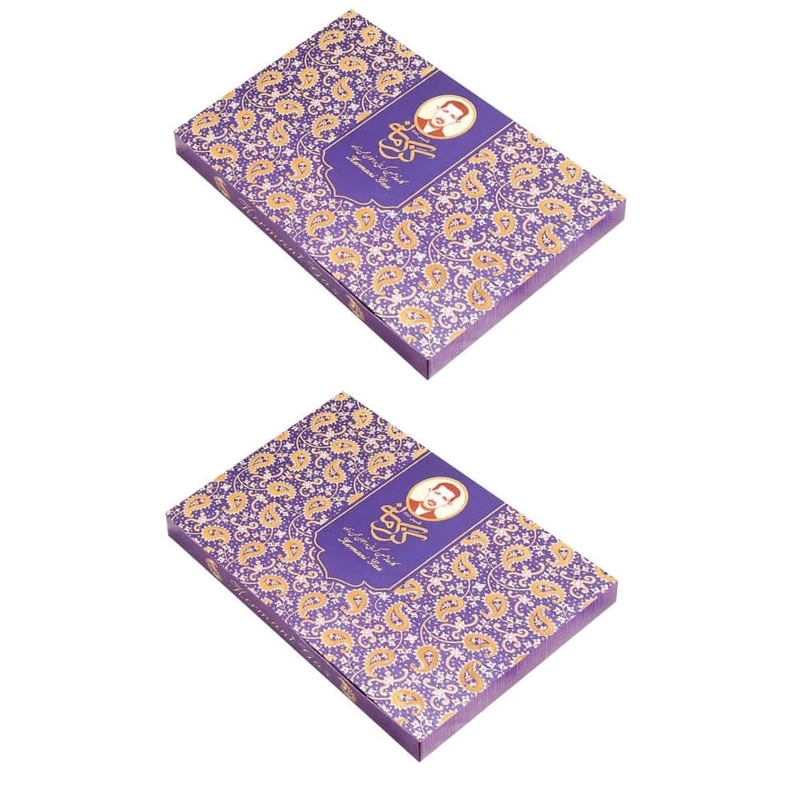 گز لقمه 28 درصد مخلوط پسته و بادام گز کرمانی مجموعه 2 عددی