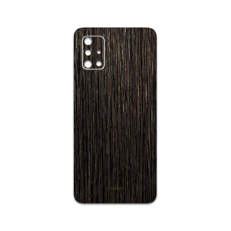 برچسب پوششی ماهوت مدل Dark-Gold-Stripes-Wood مناسب برای گوشی موبایل سامسونگ Galaxy A71