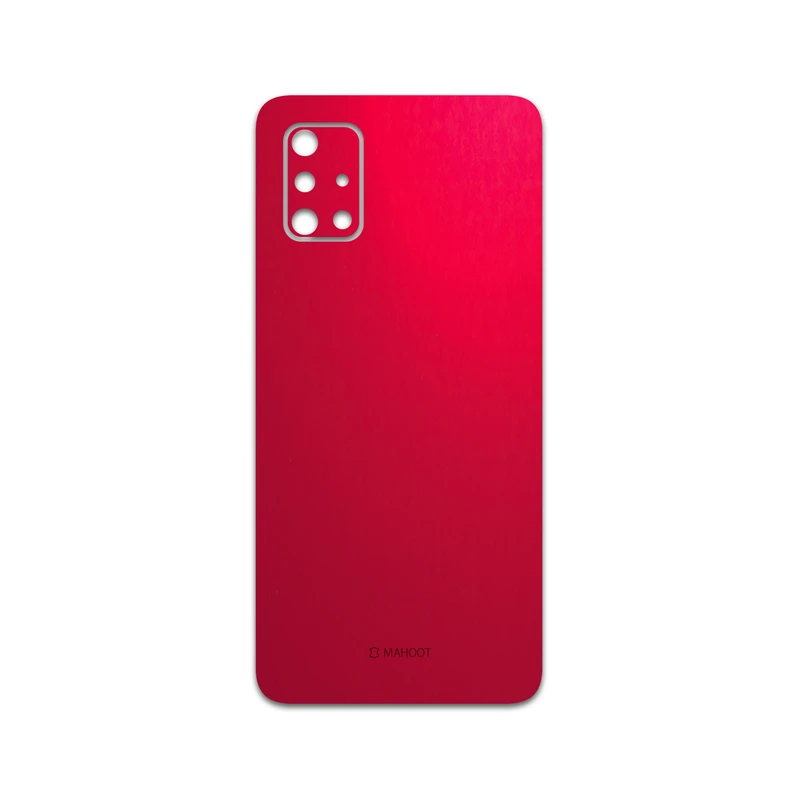 برچسب پوششی ماهوت مدل Matte-Warm-Red مناسب برای گوشی موبایل سامسونگ Galaxy A71
