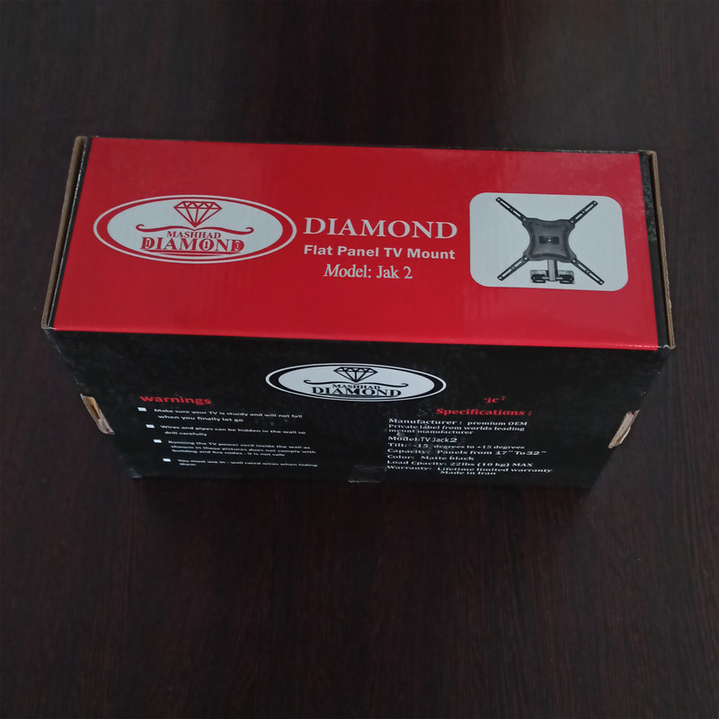 پایه دیواری مانیتور دیاموند مدل Jak 2 مناسب برای مانیتور های 17 تا 32 اینچ