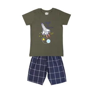 ست تی شرت و شلوارک پسرانه سون پون مدل 1391255-49