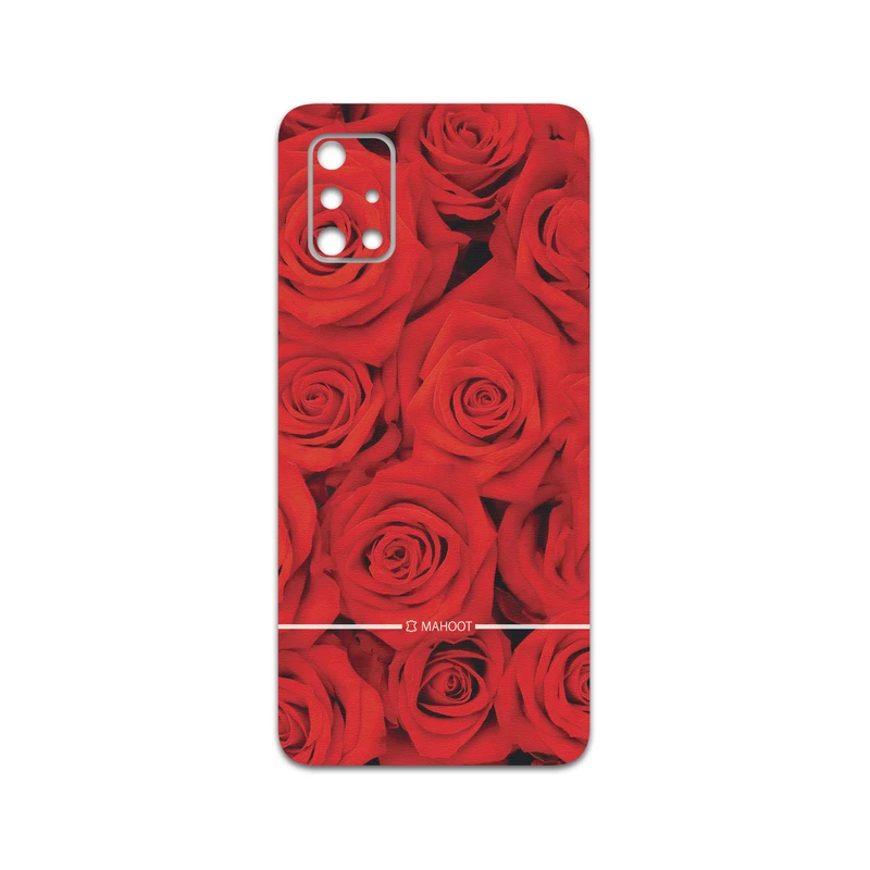 برچسب پوششی ماهوت مدل Red-Flower مناسب برای گوشی موبایل سامسونگ Galaxy A71