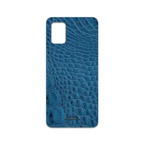 MAHOOT Blue-Crocodile-Leather Cover Sticker for Samsung Galaxy A71