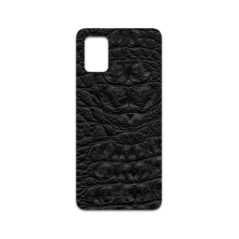 برچسب پوششی ماهوت مدل Black-Crocodile-Leather مناسب برای گوشی موبایل سامسونگ Galaxy A71