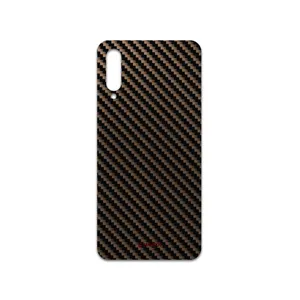 MAHOOT Glossy-Brown-Fiber Cover Sticker for Samsung Galaxy A50s