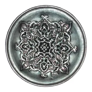 بشقاب قلمزنی طرح تذهیب کد ta1919