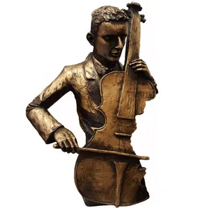 مجسمه طرح مرد تکنواز ویولن سل کد VL10