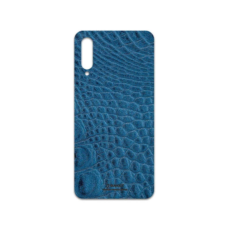 برچسب پوششی ماهوت مدل Blue-Crocodile-Leather مناسب برای گوشی موبایل سامسونگ Galaxy A50s