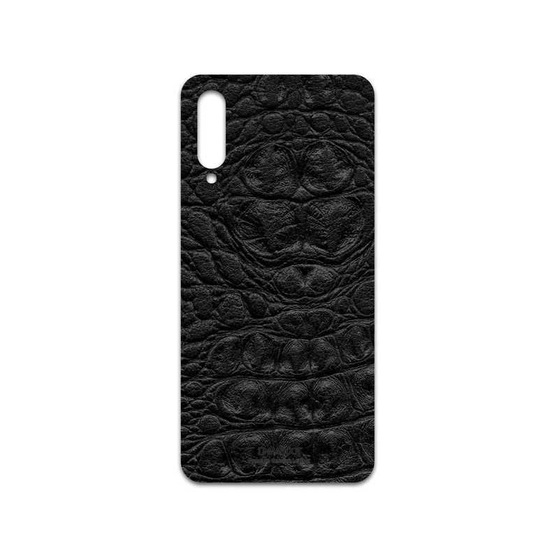برچسب پوششی ماهوت مدل Black-Crocodile-Leather مناسب برای گوشی موبایل سامسونگ Galaxy A50s