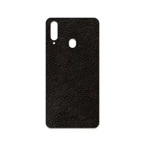 MAHOOT Dark-Brown-Leather Cover Sticker for Samsung Galaxy A20s