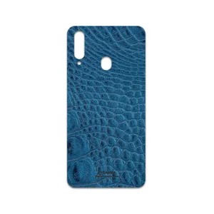 MAHOOT Blue-Crocodile-Leather Cover Sticker for Samsung Galaxy A20s
