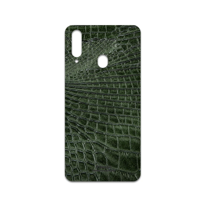 برچسب پوششی ماهوت مدل Green-Crocodile-Leather مناسب برای گوشی موبایل سامسونگ Galaxy A20s