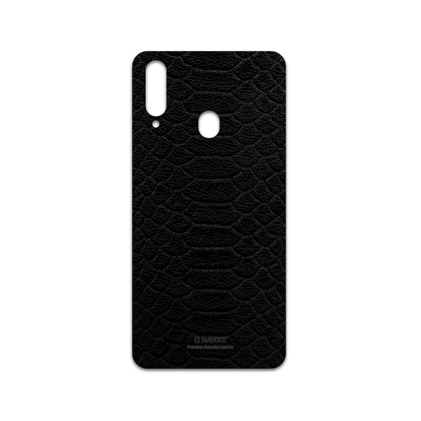 برچسب پوششی ماهوت مدل Black-Snake-Leather مناسب برای گوشی موبایل سامسونگ Galaxy A20s برچسب پوششی ماهوت مدل Black-Snake-Leather مناسب برای گوشی موبایل سامسونگ Galaxy A20s