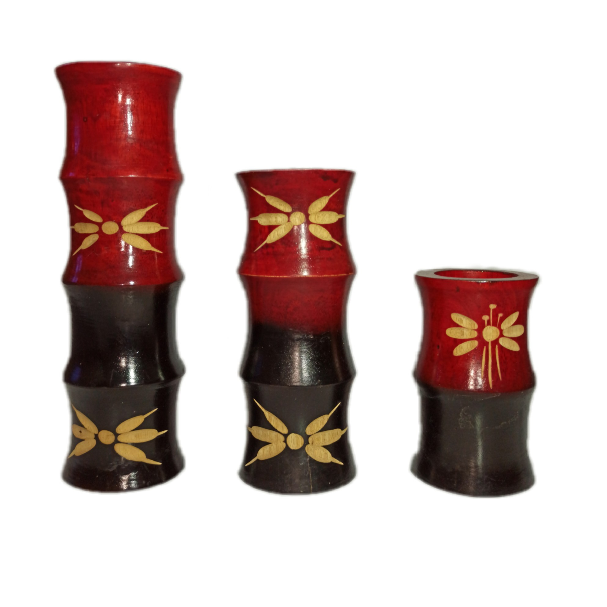 جاشمعی طرح گل کد 005 مجموعه 3 عددی