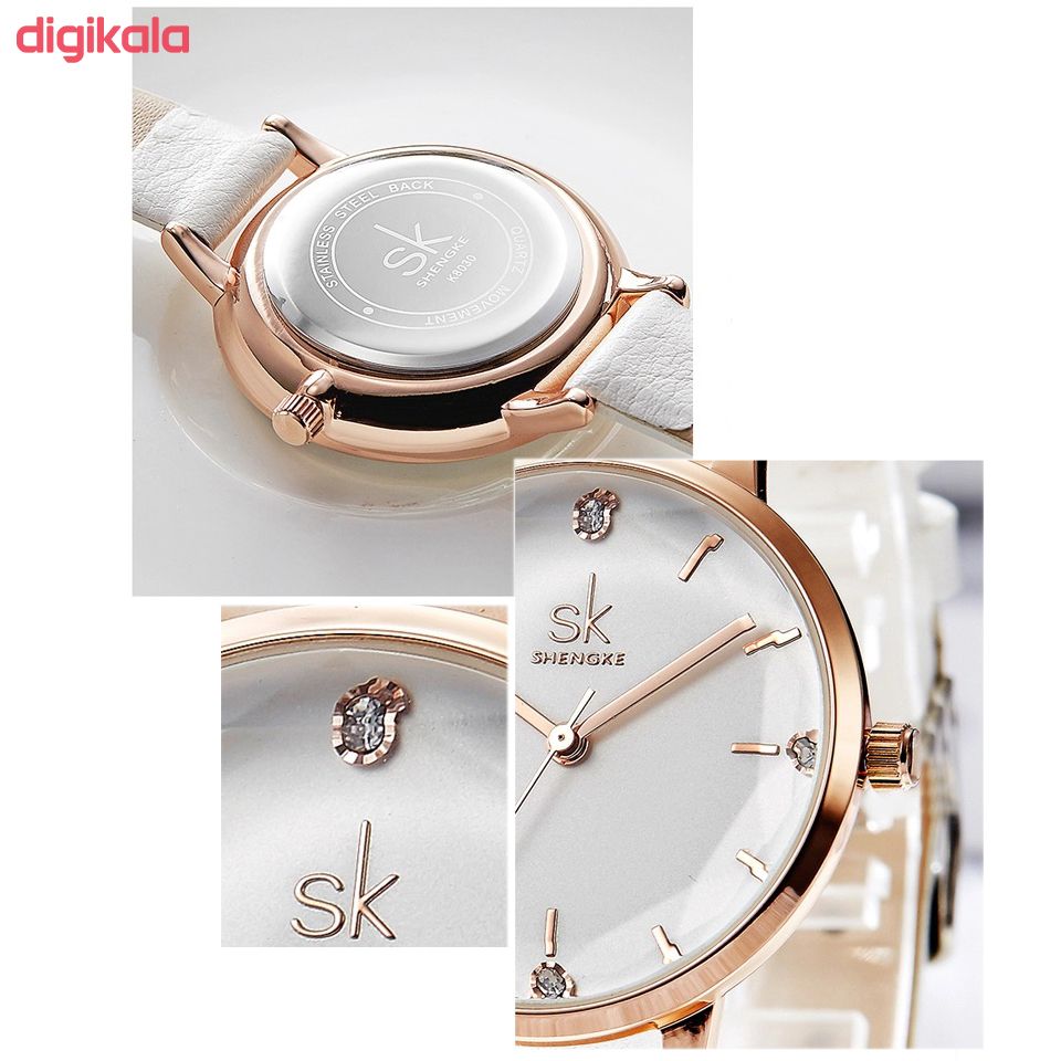 ساعت مچی عقربه ای زنانه اس کا مدل K8030 WH