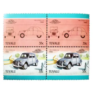 تمبر یادگاری طرح اتومبیل مدل CITROEN 1950 کد M-40 مجموعه 4 عددی