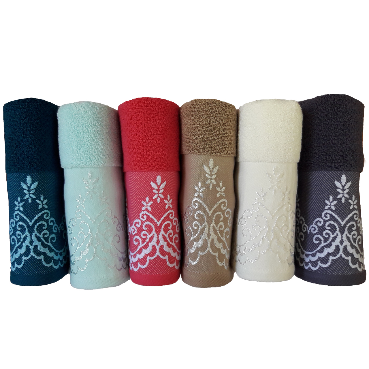 حوله دستی لاروسا مدل TENERIF سایز 80×40 سانتیمتر مجموعه 6 عددی