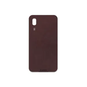 MAHOOT Matte-Dark-Brown-Leather Cover Sticker for Samsung Galaxy A2 Core