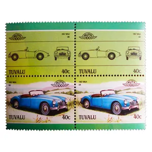تمبر یادگاری طرح اتومبیل مدل MGA 1957 کد M-48 مجموعه 4 عددی