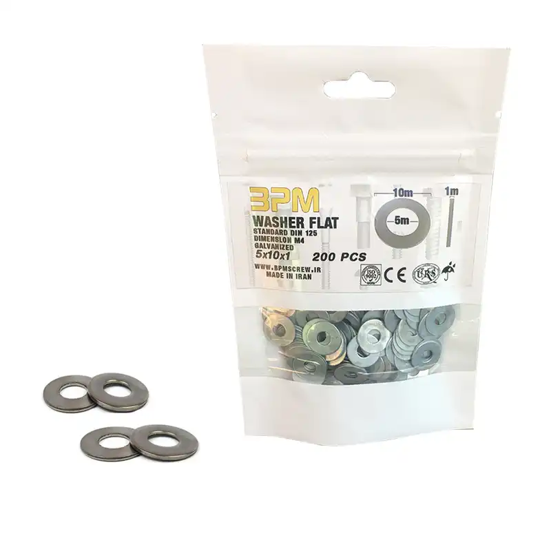 واشر تخت مدل BPM5-10-1 بسته 200 عددی
