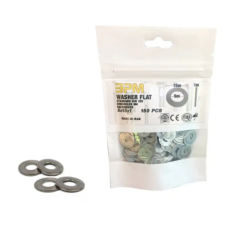 واشر تخت مدل BPM5-15-1 بسته 150 عددی