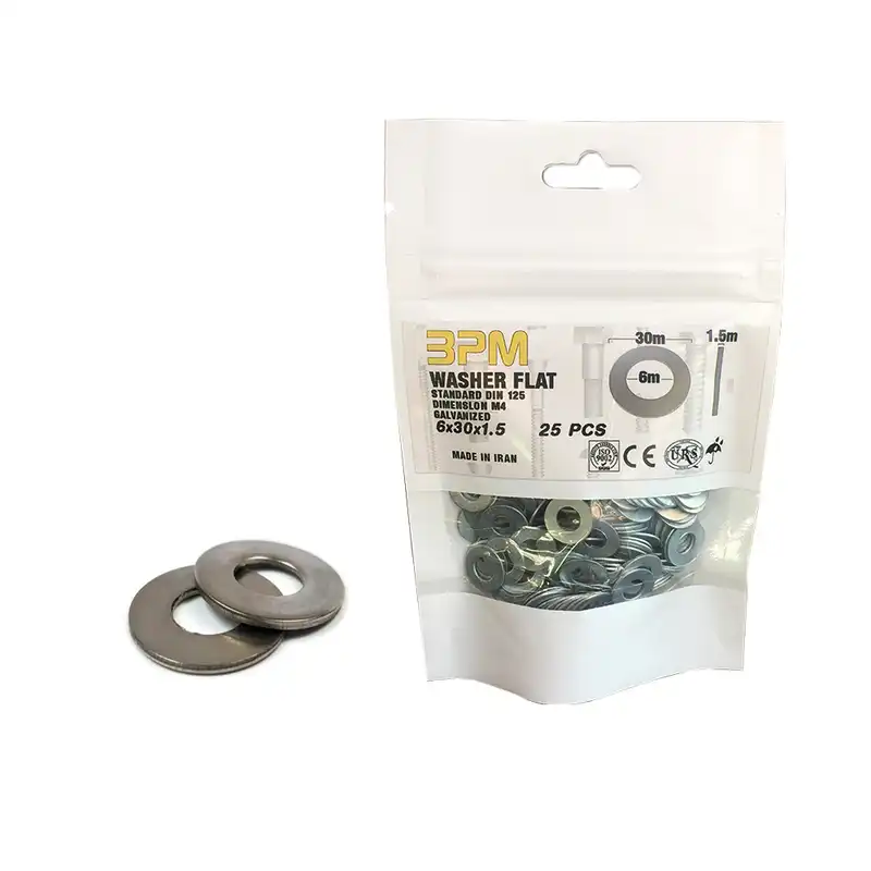 واشر تخت مدل BPM6-30-1.5 بسته 25 عددی